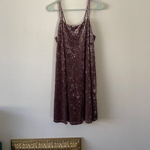 velvet strapless dress